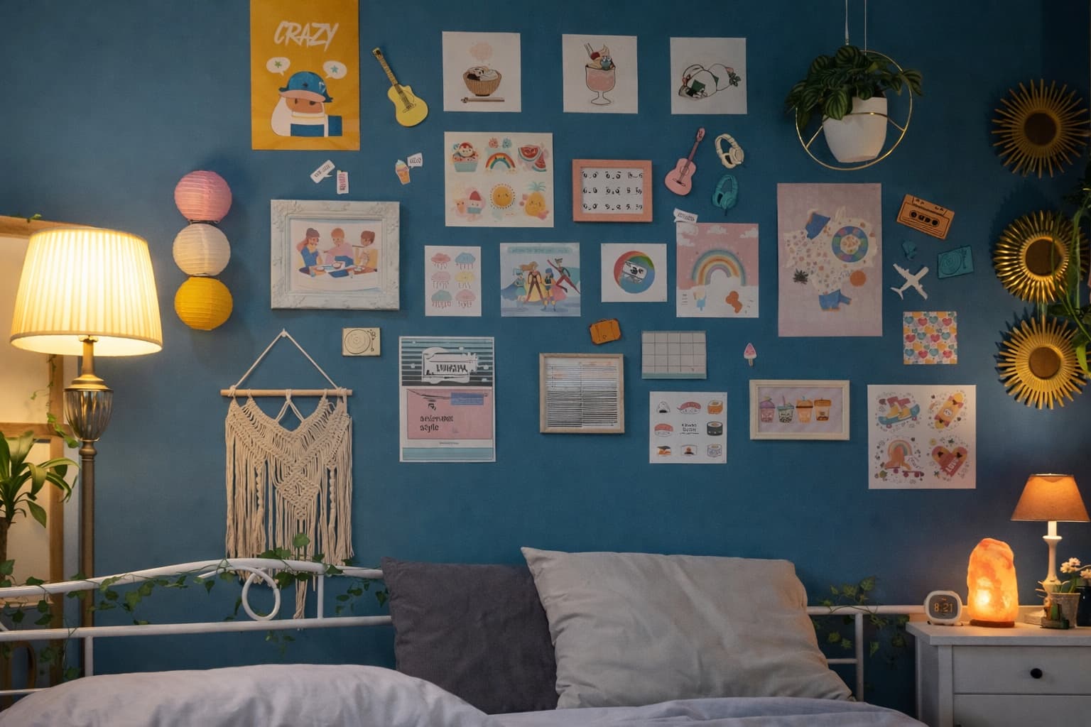 Student room with minimalist decor